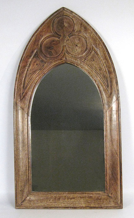 Mango Wood Gothic Mirror Large